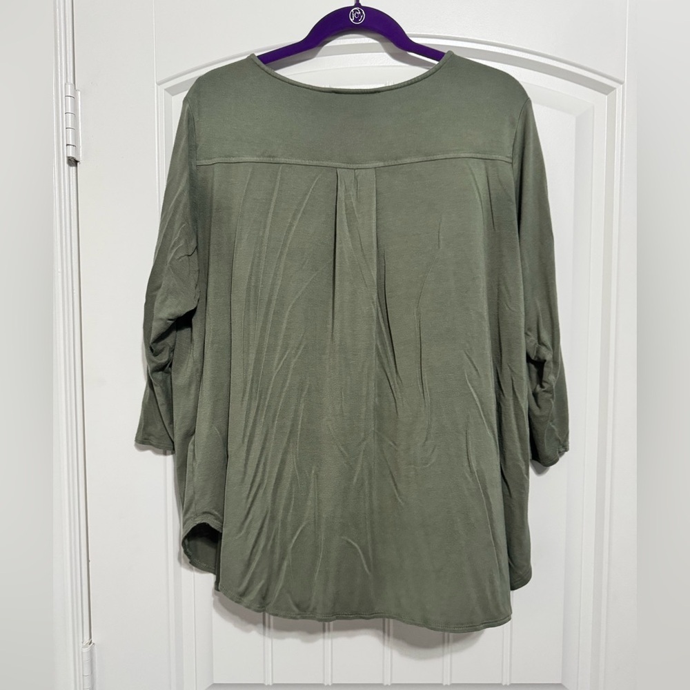 Philosophy Olive Long Sleeve Tee - Picture 2 of 5